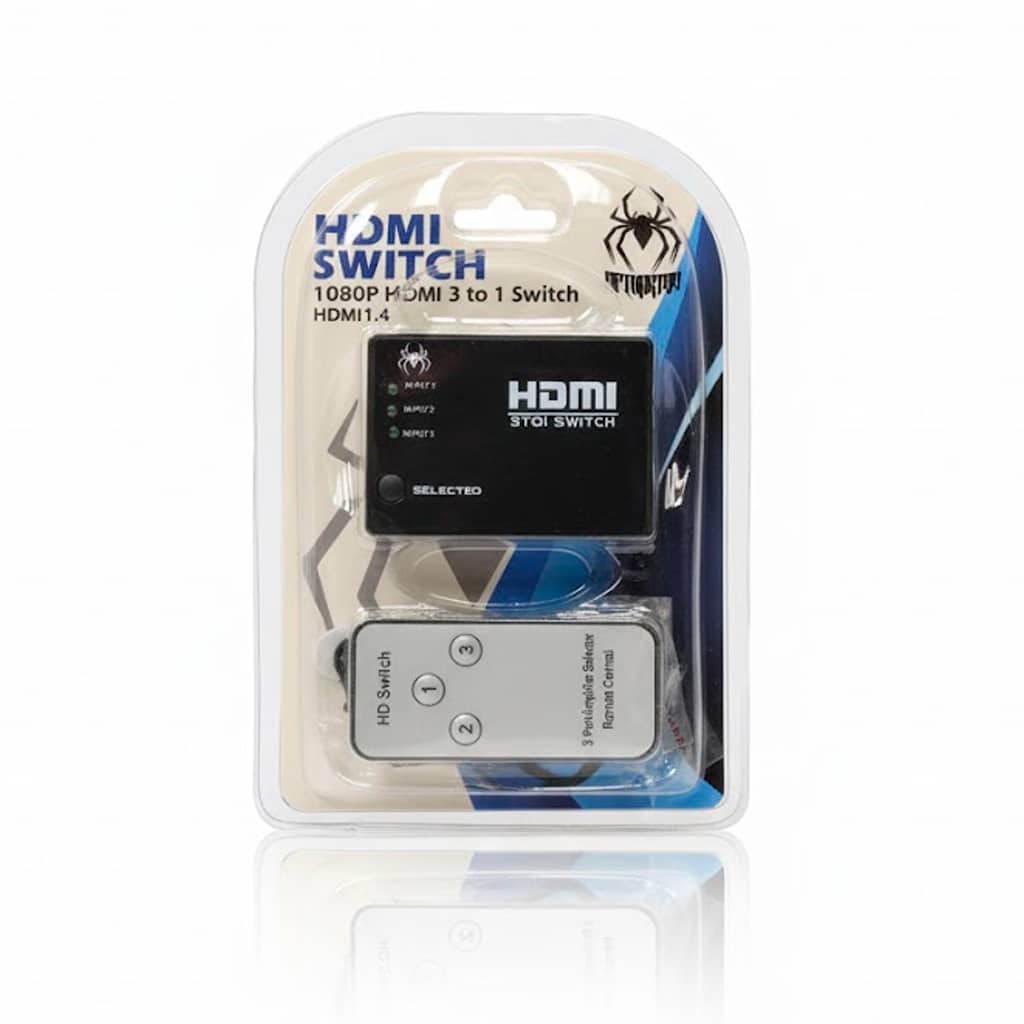 Switch Hdmi 3 Puertos Spidertec 1080p
